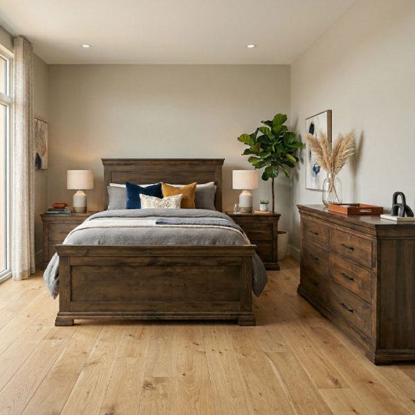 Manhattan Solid Wood Bedroom Set | Custom Classic Bedroom Furniture 05-02
