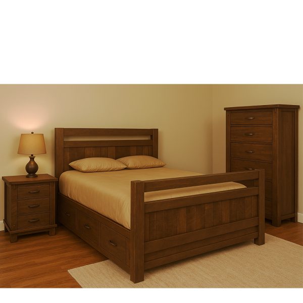 Timber Rustic Bedroom Set | Solid Wood Bedroom Furniture 0-01
