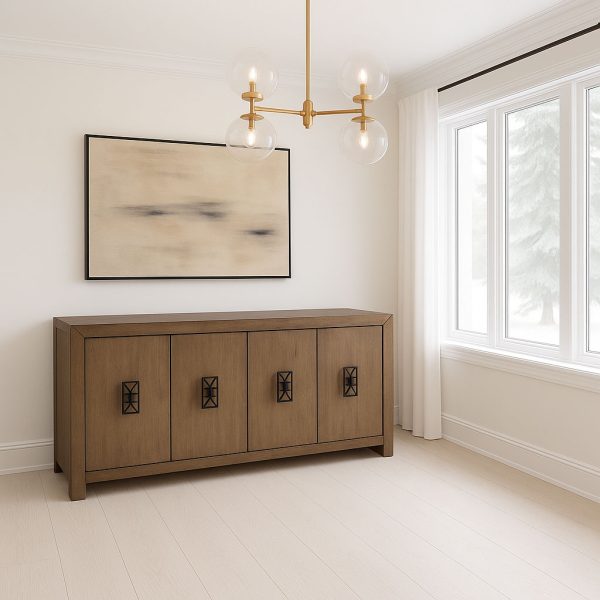 Hampton Solid Wood Buffet | Custom Modern Sideboard 01-01