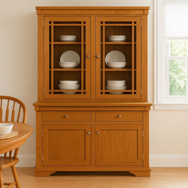 Madrid Solid Wood Sideboard And Hutch | Custom Classic Buffet &Amp; Hutch 00-04