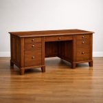 Phillipe Solid Wood Executive Desk | Classic Office Desk 00-03