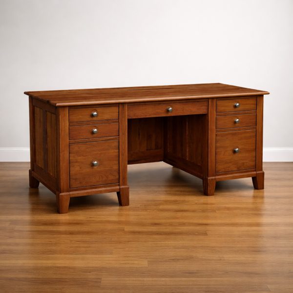 Phillipe Solid Wood Executive Desk | Classic Office Desk 00-03