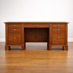 Phillipe Solid Wood Executive Desk | Classic Office Desk 00-04