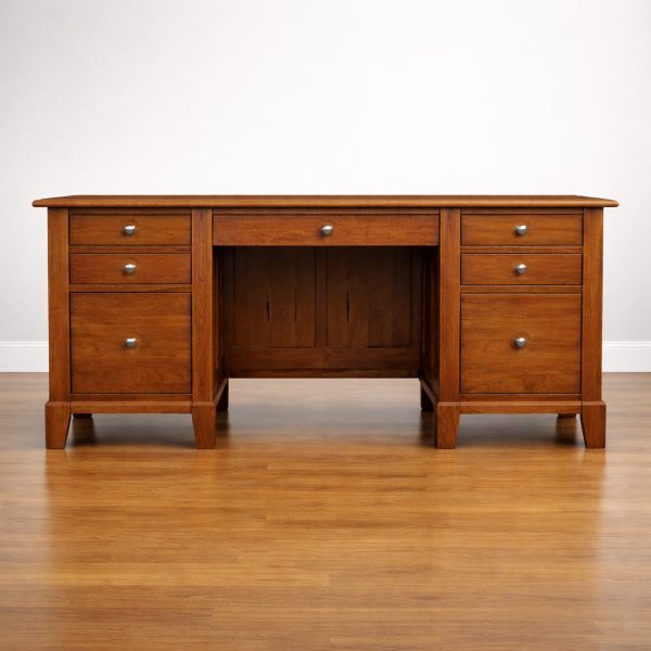 Phillipe Solid Wood Executive Desk | Classic Office Desk 00-04