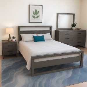Tempus Solid Wood Bedroom Set | Custom Modern Bedroom Set 00-01