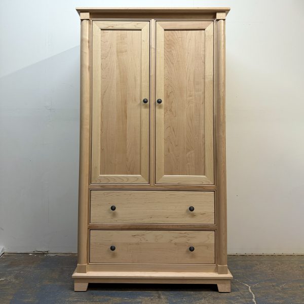Tranquil Solid Wood Wardrobe | Handcrafted Custom Armoire Canada 01-01