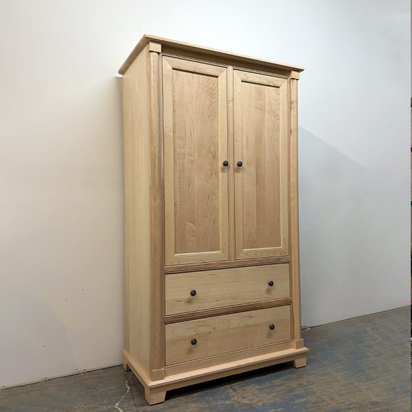 Tranquil Solid Wood Wardrobe | Handcrafted Custom Armoire Canada 01-02