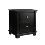 Solid Wood 2 Drawer Nightstand 00-01