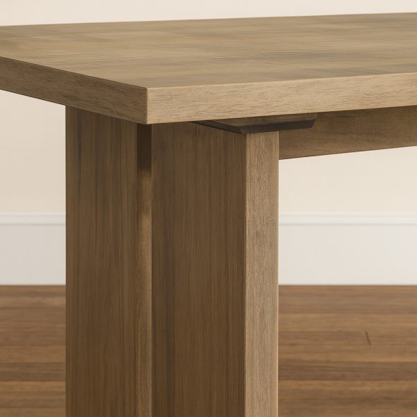 Narva Modern Solid Wood Dining Table | Extendable Rustic Dining Table 01-03