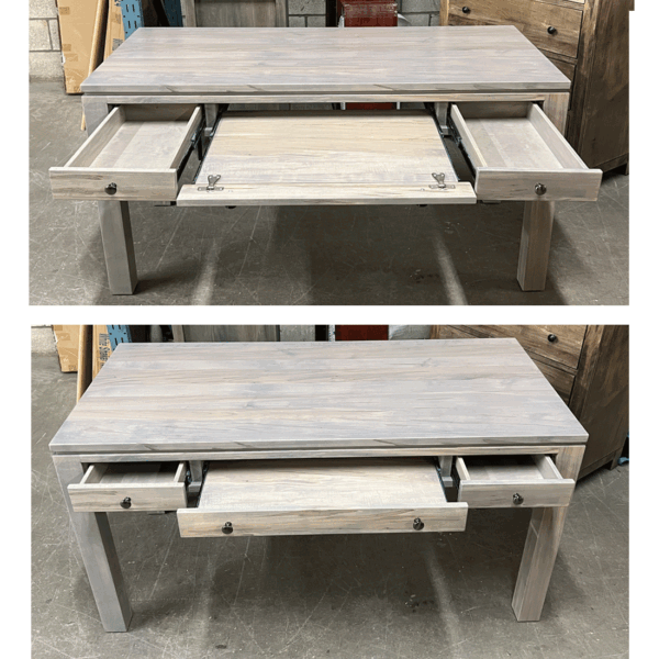 Newport Solid Wood Writing Desk | Modern Minimal Desk 03-03