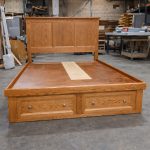 Algonquin Solid Wood Storage Bed | Custom Canadian Handcrafted Bed with drawers 02-02