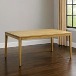 Van Gogh Solid Wood Leg Dining Table | Custom Modern Dining Table 0-03