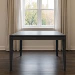 Van Gogh Solid Wood Leg Dining Table | Custom Modern Dining Table 01-04