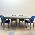 Van Gogh Solid Wood Leg Dining Table | Custom Modern Dining Table 04-11