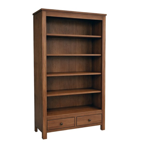 Newport Solid Wood Modern Bookcase | Custom Canadian Wood Shelf 00-01