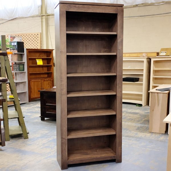 Newport Solid Wood Modern Bookcase | Custom Canadian Wood Shelf 02-00