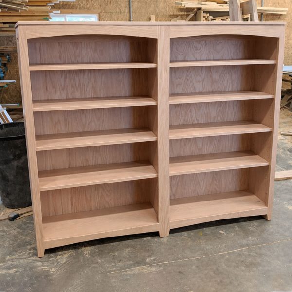 Fancy Solid Wood Bookcase | Handcrafted Custom Bookcase 05-01
