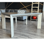 Davos Solid Wood Modern Leg Table - Handcrafted 01-03