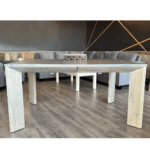 Davos Solid Wood Modern Leg Table - Handcrafted 01-04