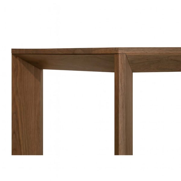 Davos Solid Wood Modern Leg Dining Table | Custom Solid Wood Modern Table 00-01