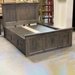 Algonquin Solid Wood Storage Bed | Custom Canadian Handcrafted Bed with drawers 03-00