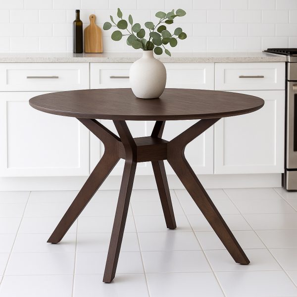 Conan Solid Wood Modern Dining Table | Handcrafted Custom Round Table 02-01