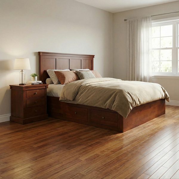 Madrid Solid Wood Storage Bed | Custom Storage Bed 01-01