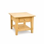 A-Series Solid Wood End Table | Modern Custom Side Table 00-01