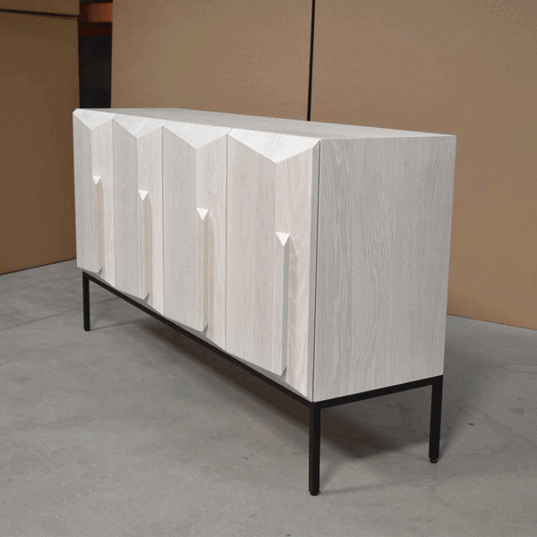 Apex Solid Wood Modern Sideboard 01-02
