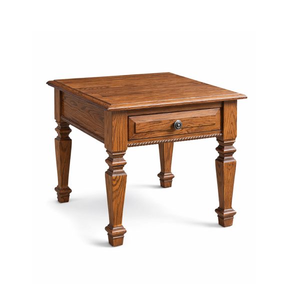 Florentino Solid Wood End Table – Handcrafted Side Table 00-00