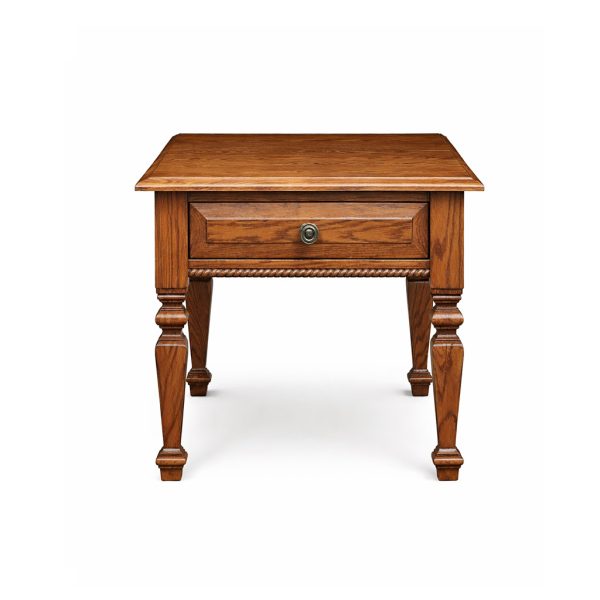 Florentino Solid Wood End Table – Handcrafted Side Table 00-01