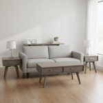 Hugo Mid Century Living Room Set | Solid Wood Custom Furniture 00-01