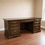 Solid Wood Chateau Office Desk | Executive Storage Desk 04-01