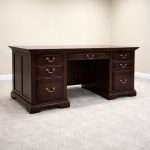 Solid Wood Chateau Office Desk | Executive Storage Desk 05-00