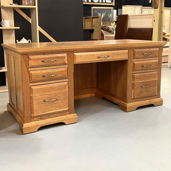 Solid Wood Chateau Office Desk | Executive Storage Desk 06-01