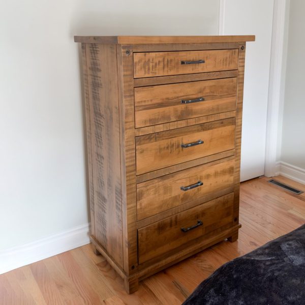 Adirondack Solid Wood Chest | Custom Rustic Hiboy 01-01