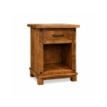 Adirondack Solid Wood Nightstand | Custom Handcrafted Bedside Table 00-03