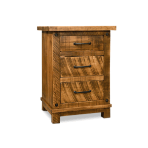 Adirondack Solid Wood Nightstand | Custom Handcrafted Bedside Table 00-00