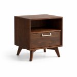 Hugo Solid Wood Mid-Century Nightstand 00-05