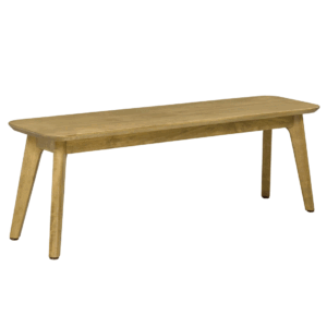 Dora Mid Century Modern Bench | Solid Wood Custom Dining Bench  00-01