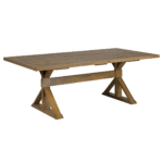 Drake Solid Wood X-Base Table | Custom Dining Table 00-02