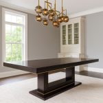 Millennium Solid Wood Modern Dining Table | Custom Extendable Dining Table 02-00