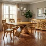 Fifth Avenue Solid Wood Dining Table | Custom Handmade Extendable Dining Table 01-02