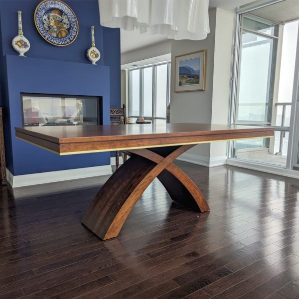 Fifth Avenue Solid Wood Dining Table | Custom Handmade Extendable Dining Table 03-01