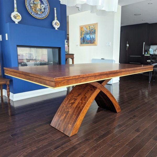 Fifth Avenue Solid Wood Dining Table | Custom Handmade Extendable Dining Table 03-02