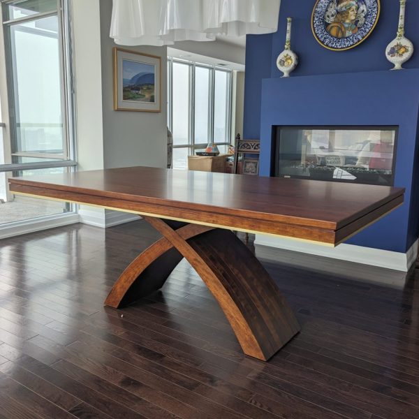 Fifth Avenue Solid Wood Dining Table | Custom Handmade Extendable Dining Table 03-03