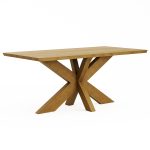 Leka Modern Solid Wood Dining Table – Extendable table 00-01