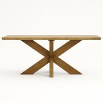 Leka Modern Solid Wood Dining Table – Extendable table 00-03