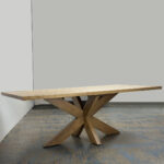 Leka Solid Wood Modern Table | Handcrafted Dining Table 03-04