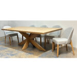 Leka Solid Wood Modern Table | Handcrafted Dining Table 04-01